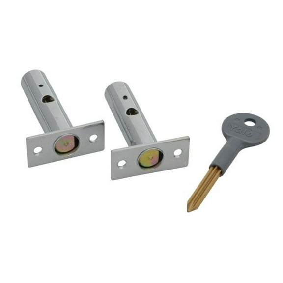 Yale Locks - PM444 Door Security Bolts Polished Chrome Finish Visi of 2