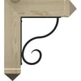 thumbnail image 3 of 4"W x 18"D x 20"H Ashford Arts & Crafts Ironcrest Rough Sawn Bracket, Douglas Fir (1 1/2"W x 10"D x 12"H Iron Bracket), 3 of 5