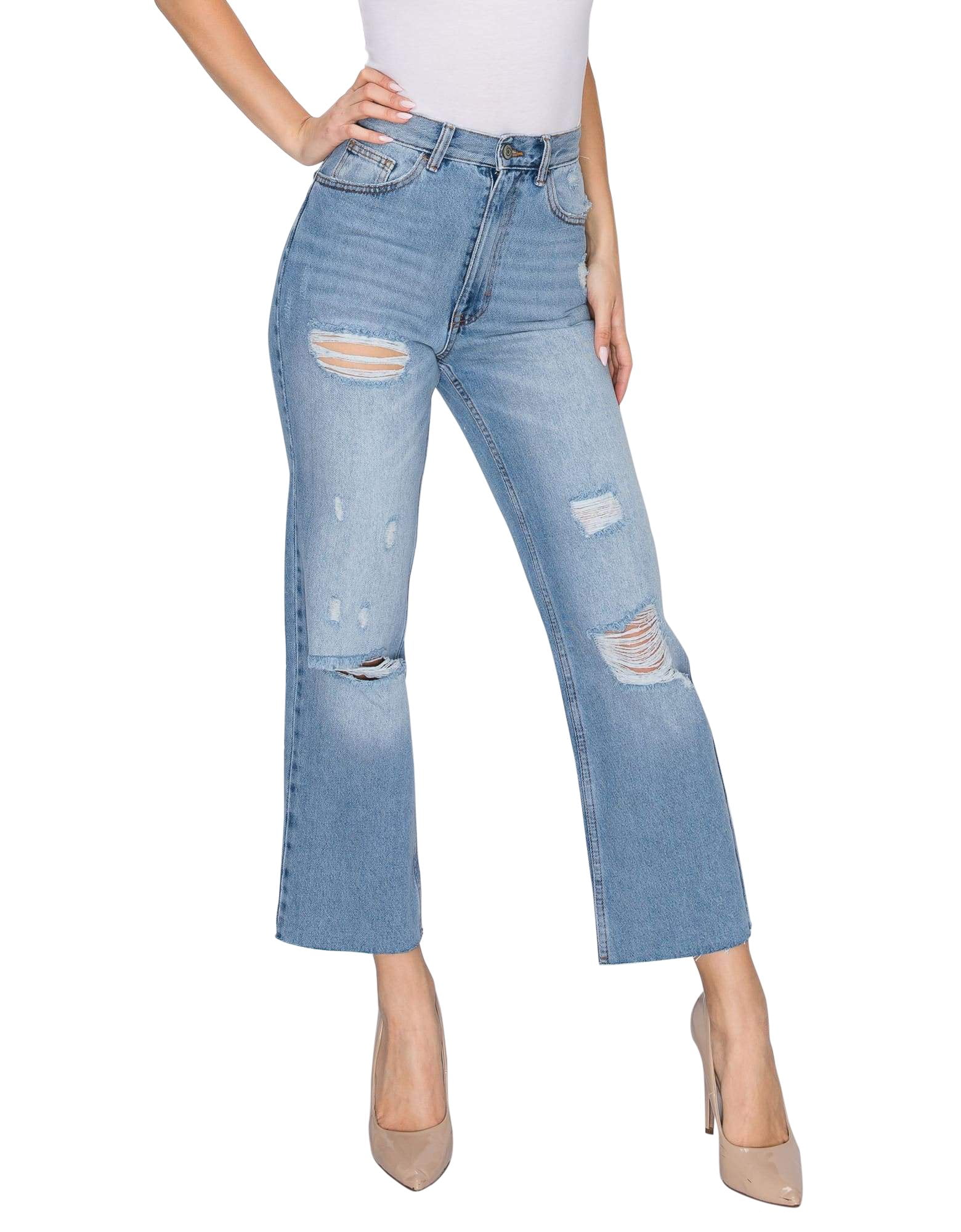 skinny fit mom jeans