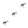 thumbnail image 3 of Broche de dibujos animados Jumpingount tortuga caballo estampado floral estilo vintage, 3 of 6