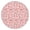 Pink Cow Sweater, variant on White Cow Happy Pattern Round Fitted Tablecloth with Elastic Edge,Dining Table Cover Waterproof,Outdoor Round Tablecloth for Camping,Dining,Indoor and Outdoor