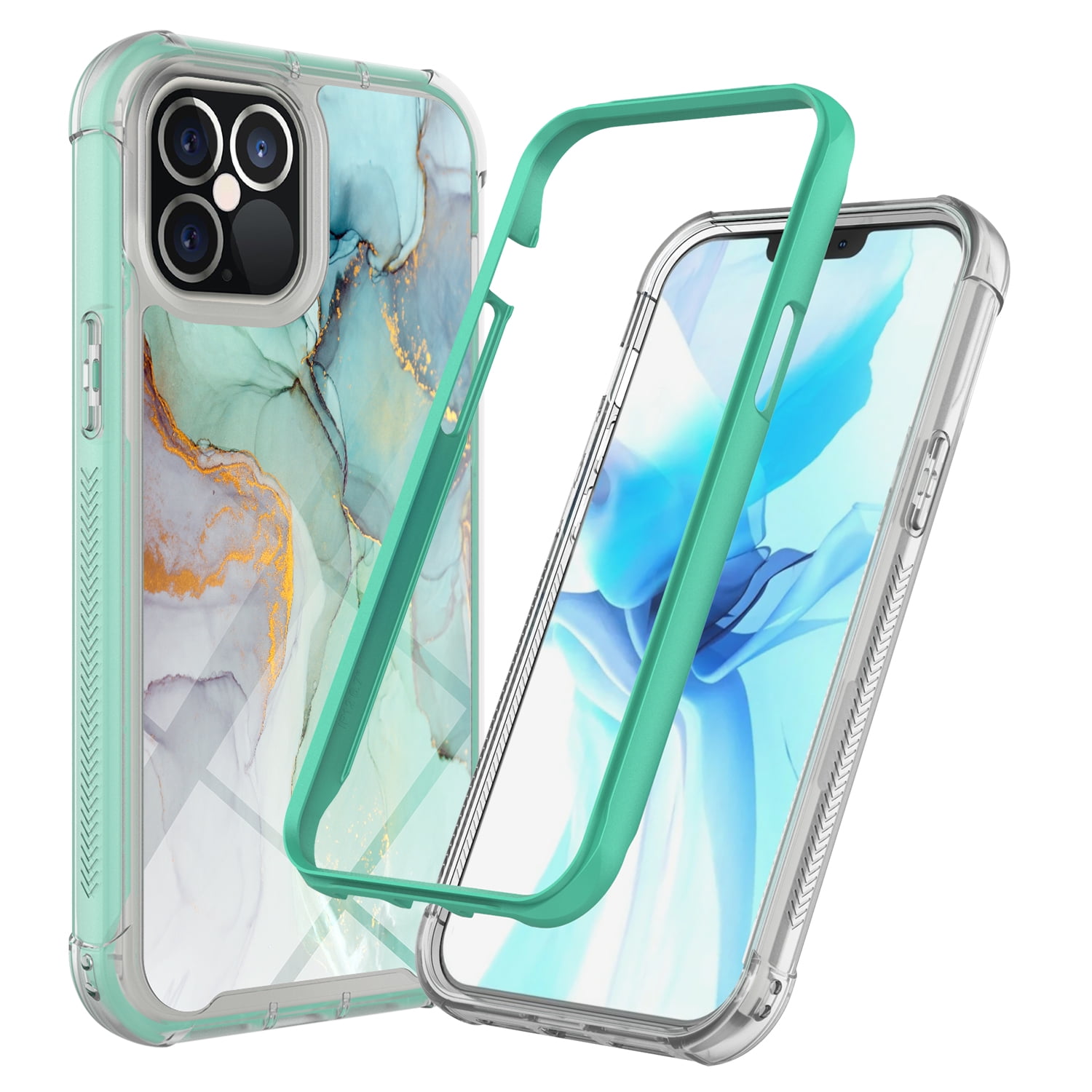 Iphone 12 Pro Max Case 6 7 Rosebono Hybrid Imd Design Graphic Anti Scratch Fashion Cute Colorful Silicone Skin Cover Armor Case For Iphone 12 Pro Max Green Marble Walmart Com