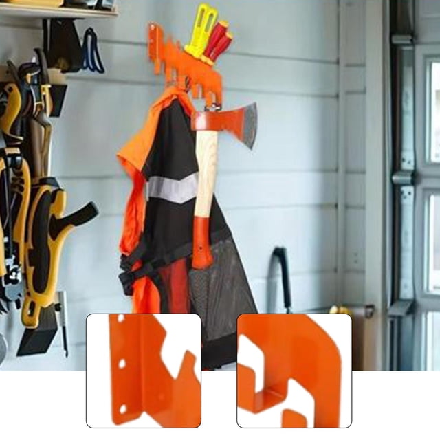 Gancho de almacenamiento para cadena de motosierra, organizador de cobertizo, soporte de fácil instalación, soporte de pared para cadena de motosierra