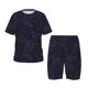 thumbnail image 1 of Balery Copper-Gold Gloss Outline Flower1 Conjunto de Pijama Infantil de Manga Corta con Estampado – Ropa de Dormir de Algodón Suave-4X-Large, 1 of 6