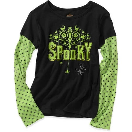 Girls' Mock Layer Long-Sleeve Tee