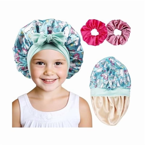 wonima11 Kids Bonnets for Girls,Silk Bonnet for Kids,Toddler Bonnet for Sleeping