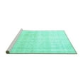 thumbnail image 2 of Ahgly Company Machine Washable Indoor Rectangle Persian Turquoise Blue Traditional Area Rugs, 3' x 5', 2 of 4