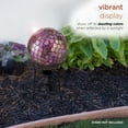 thumbnail image 5 of Alpine Corporation 10" Embossed Glass Mosaic Gazing Globe, Violet, 5 of 12