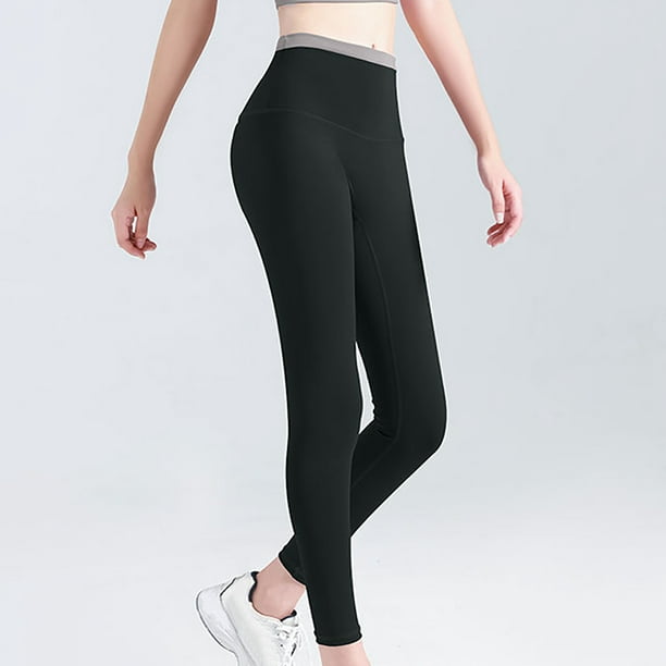 Yoga Legging Pants Women High Waist Plus Size Color-blocking High-waisted  Hip Lifting Exercise Fitness Tight Yoga Pants Present for Women 50% off  Clearance 