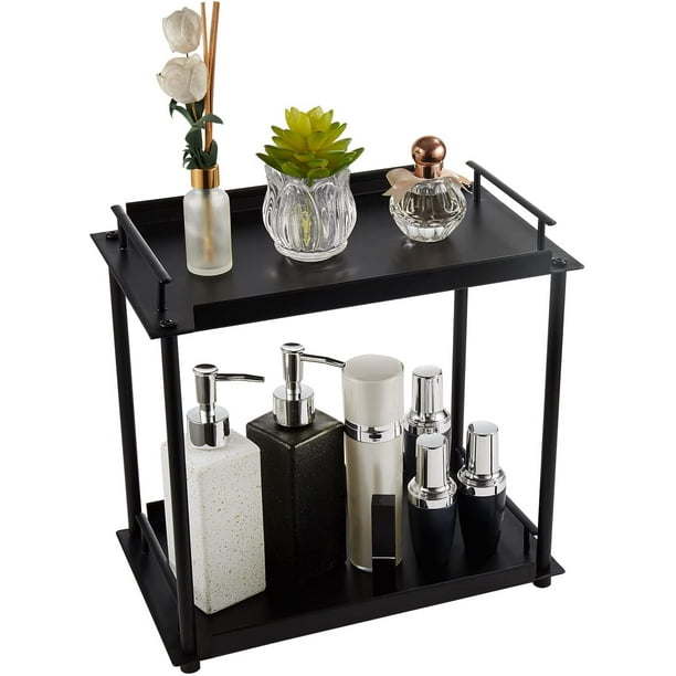 Claev Bathroom Organizer for Countertop, Counter Sink Shelf, 2 Tier ...