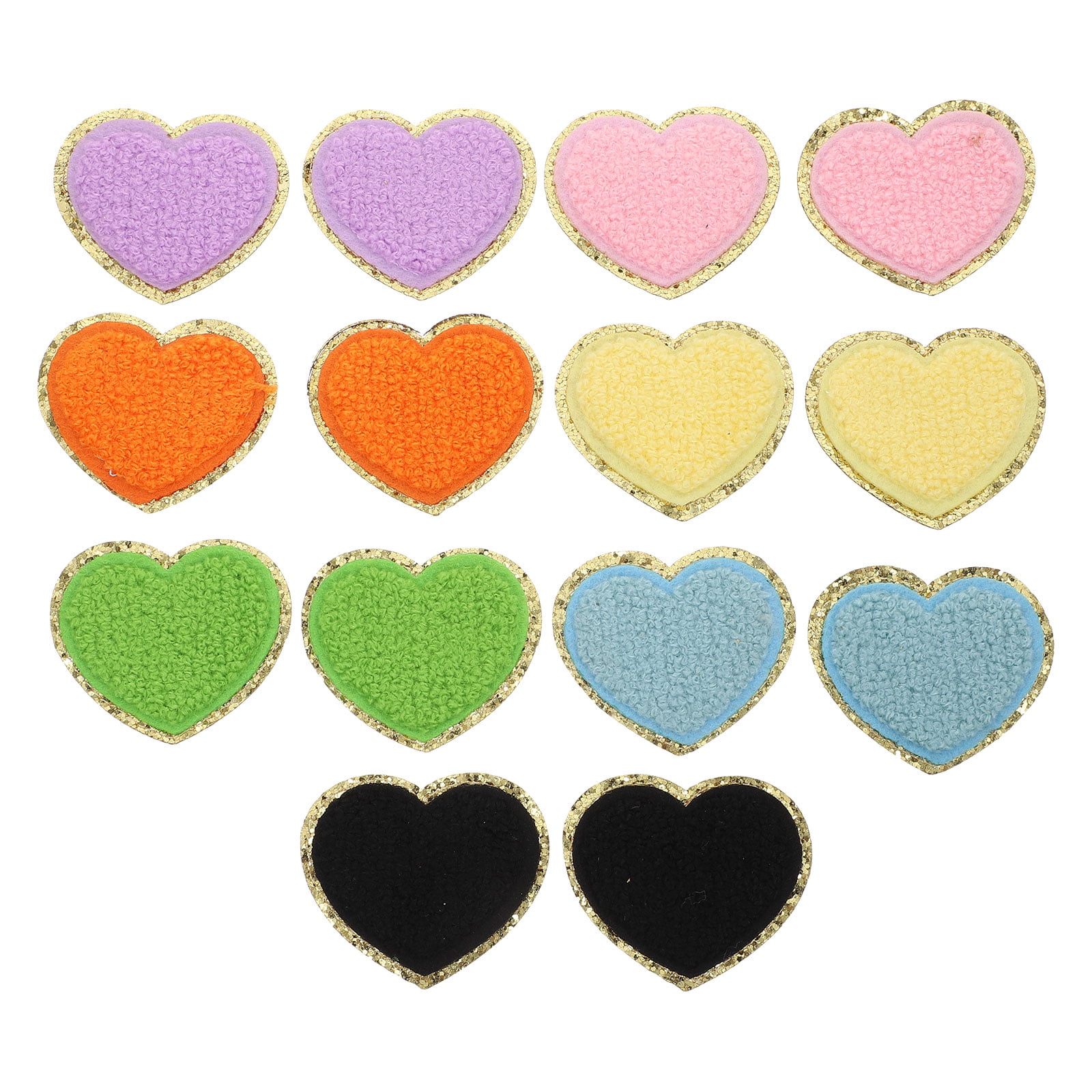HTVRONT DIY 20 Pieces 3 by 4 with 4 classic colors Multi-Color Value Pack  Fabric Iron-on Patches and Other Items 
