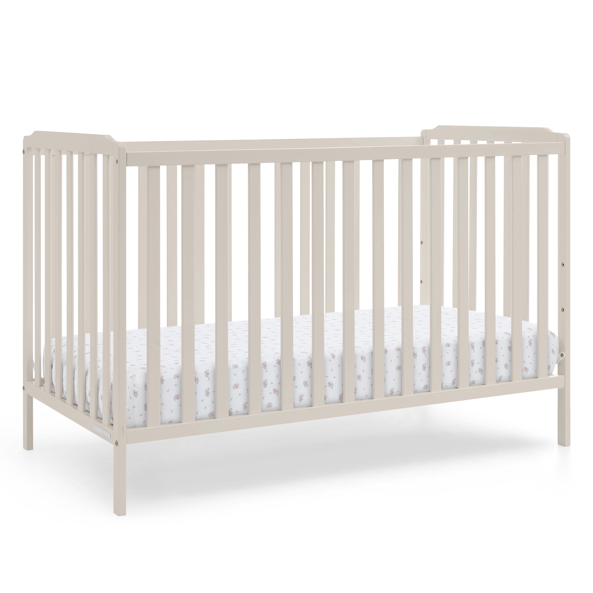 Delta Children Emmie 4-in-1 Convertible Crib - Converts from Baby Crib to Toddler Bed, Daybed and Sofa Bed, Fits Standard Full-Size Crib Mattress, Soft Beige