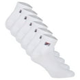 thumbnail image 1 of FILA Calcetines de Cuarto de Milla Unisex, 6 pares - Calcetines cortos, Sport, Logotipo Cintura, uni, 35-46 Blanco EU 39-42, 1 of 3