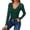 W-Green, variant on Adeawade Womens Tshirts Long Sleeve Solid Color Slim Fit Tops V Neck Classic Tee Clothes M Green