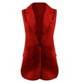 thumbnail image 6 of Usmixi Suit Vest for Women Blazer Vest for Women Office Business Single Breasted Lapel Sleeveless Suits Jackets Casual Solid Plus Size Pocket Suit Coats Vest, 6 of 7