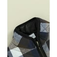 thumbnail image 6 of Kids Spring Autumn Vest Coat Sleeveless Stand Collar Plaid Waistcoat with 2 Pockets, 6 of 10
