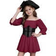 thumbnail image 4 of Girls Corset Dress Off Shoulder Bell Sleeve Fairy Dresses, 4 of 14