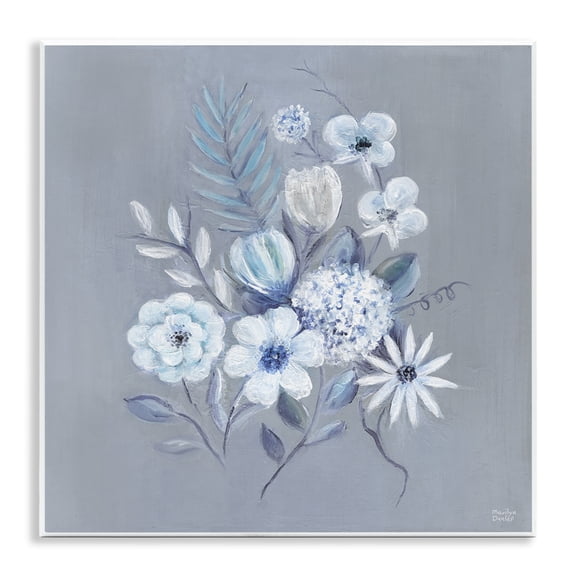 Stupell Industries Mixed Flower Bundle Floral Painting Unframed Art Print Wall Art, 12 x 12