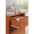 thumbnail image 2 of Hodedah Four Drawer Contemporary Wooden Chest in Cherry Finish, 2 of 8