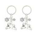 thumbnail image 1 of 2pcs Key Chain Pendants Ice Skates Shape Bag Hanging Pendants Delicate Decors, 1 of 7