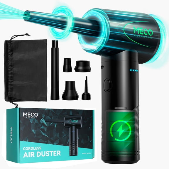 Air Duster,MECO 100,000 RPM Compressed Air Duster With 6000mAh Battery,Electric Air Duster Blower,Replaces Air Cans for Car, Computer, Laptop, Keyboard Cleaning