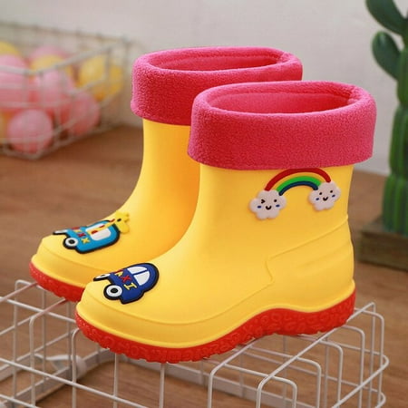 

Children Rainboots Boys Girls Waterproof Shoes 3D Cartoon Cute Shark Rain Boots Toddler Rain Non-slip Rubber Sole Rainproof Kids