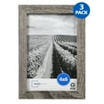 thumbnail image 2 of Mainstays - 4x6 Picture Frame - Rustic Gray Gallery Linear Program Tabletop & Wall Photo Frame, Set of 3, 2 of 8