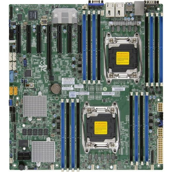 SUPERMICRO X10DRH-C Motherboard - extended ATX - Dual Socket R3 (LGA 2011) - C612 Chipset