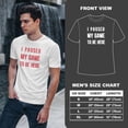 thumbnail image 4 of Greenyef Graphics I Paused My Game to Be Here Gamer Gift Funny Tee Men's T-Shirt Style-31 (White & Red, Large), 4 of 6