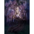 thumbnail image 2 of Babette 25x32 White Modern Wood Framed Museum Art Print Titled - Wisteria, 2 of 4