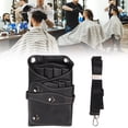 thumbnail image 4 of Hair Scissors Pouch, PU Leather Hairdressing Scissors Bag Wrinkle Resistant Compact  For Barber Store, 4 of 8