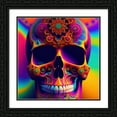 thumbnail image 2 of Stephen Chambers 20x20 Black Ornate Wood Framed With Double Matting Wall Art Titled - Skull 84, 2 of 6