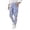 Dark Blue, variant on Men's Loose Casual Waist Striped Linen Trousers Clothes