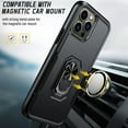 thumbnail image 7 of Full Body Protective Phone Case for iPhone 13 Pro Max 6.7", Heavy Duty Shockproof Cover iPhone 13 Pro Max [Dual Layer][Hard PC Back], Built in Finger Ring Stable 360°Rotatable Magnetic Ring Kickstand, 7 of 7