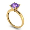 thumbnail image 2 of Clara Pucci 14K Yellow Gold 2ct Alexandrite Solitaire Ring for Women, 2 of 8