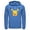 Royal Blue, variant on Men's Pokemon Pikachu Wink Face Pull Over Hoodie White Medium