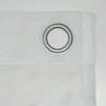 thumbnail image 3 of Archaeo Slub Textured Linen Blend Grommet Top Curtain, 52"x84", White, 3 of 8