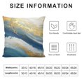 thumbnail image 5 of ERAPDAUR Decorative Throw Pillow Covers, Modern Dark Blue Abstract Oil Painting Art Square Pillows Cover Case For Cushions Sofa Bed Cushion Living Room Farmhouse Outdoor Decoration… 20x20in, 5 of 5