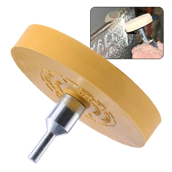 88Mm Rubber Eraser Caramel Wheel Free Drill Attachment Low Heat Stripe Removal U