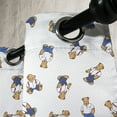 thumbnail image 4 of Ambesonne Dotted Grommet Curtain, Teddy Bear Cartoon, 50" x 54", Violet Blue Pale Brown, 4 of 6