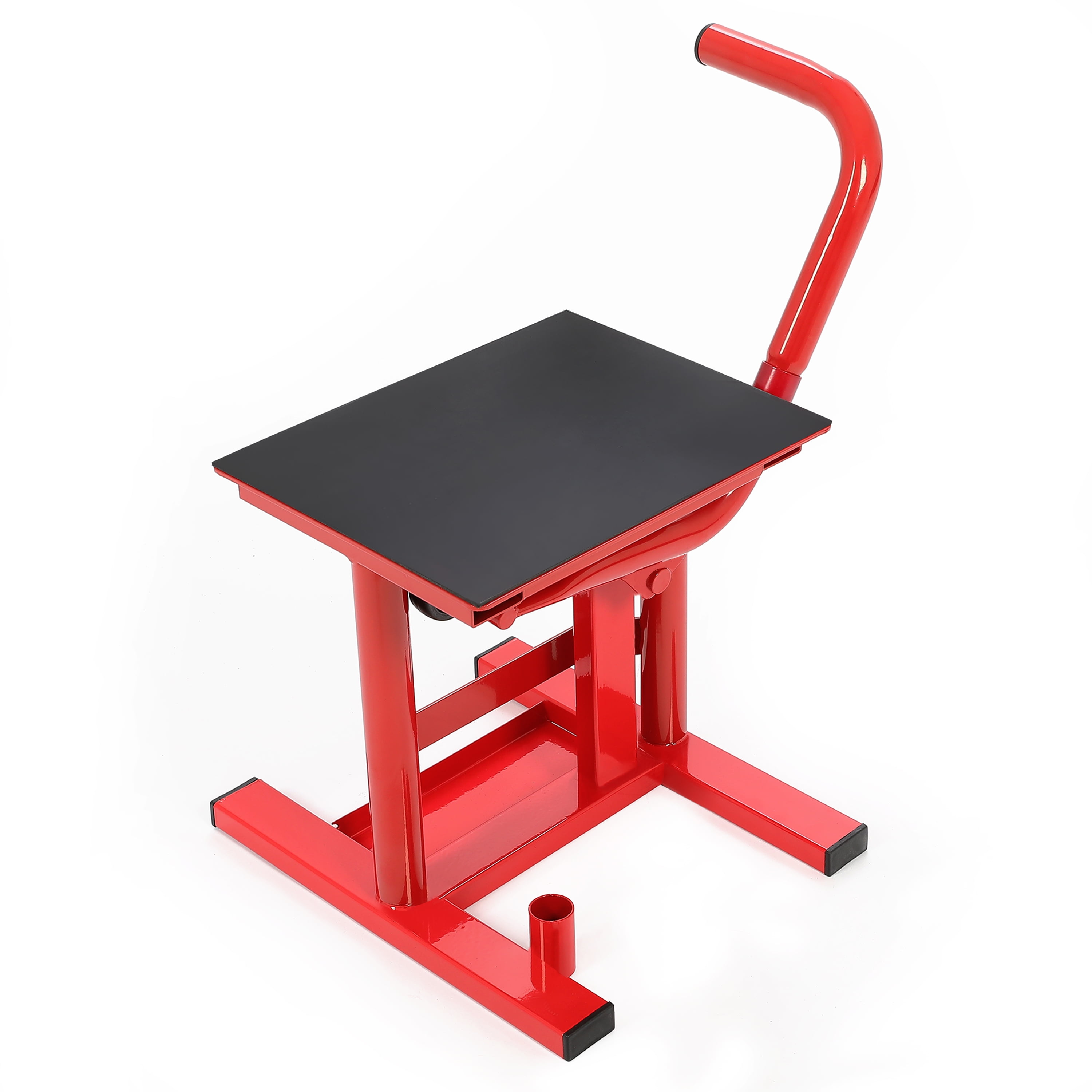 KOJEM Motorcycle Lift Jack Stands and Dirt Bike Lifts Stand Lift 11.8"-15.7" Adjustable Height 330 LBS Load Capacity Black Heavy Duty Steel