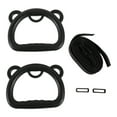 thumbnail image 4 of S SERENABLE 2 Pieces Gymnastics Rings with Webbing Pull up Exercise for Exercise Workout black, 4 of 9