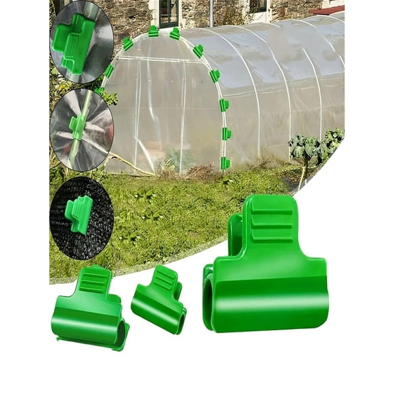 50PCS Durable Multi Functional Garden Garden Clamps For 11 16mm Ring Stand Plastic Garden Clamps For Secure Greenhouse Installation Essential Garden Tools