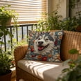 thumbnail image 6 of Tuvgenk Embroidered Throw Pillow Covers 18x18 In Indoors Polyester Pillowcases Dog Furry Multicolor for Patio, 6 of 6