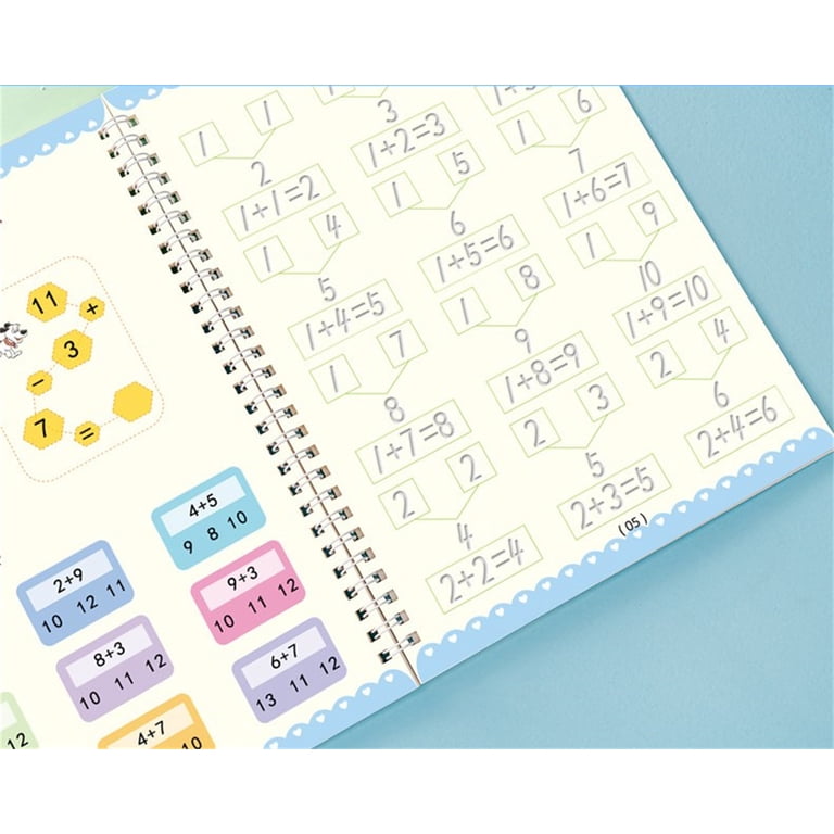 Bexikou Reusable Grooved Handwriting Workbooks, 4-Book Set photo 3