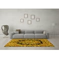 thumbnail image 3 of Ahgly Company Machine Washable Indoor Rectangle Persian Yellow Traditional Area Rugs, 7' x 9', 3 of 4
