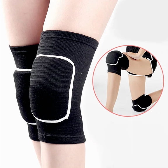 2 Pcs Sports Knee Pads Compression Dancing Knee Protector Support Thickened Sponge Volleyball Yoga Knee Brace Adult Kid