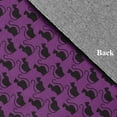 thumbnail image 3 of Simply Daisy Spooky Cats Amethyst Halloween Chenille Area Rug, 3' x 5', 3 of 5