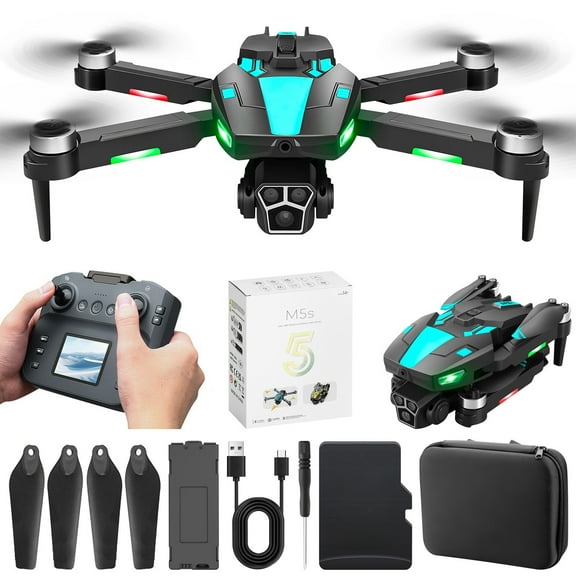 Flash Drones with Camera for Adults and Kids 4K Foldable RC Quadcopter E58 Drone with 1080P HD Camera