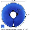 thumbnail image 2 of Collar inflable de cono para perro después de la cirugía, Collar protector suave de recuperación para mascotas, evita que los perros y gatos muerdan y arañen, 2 of 7